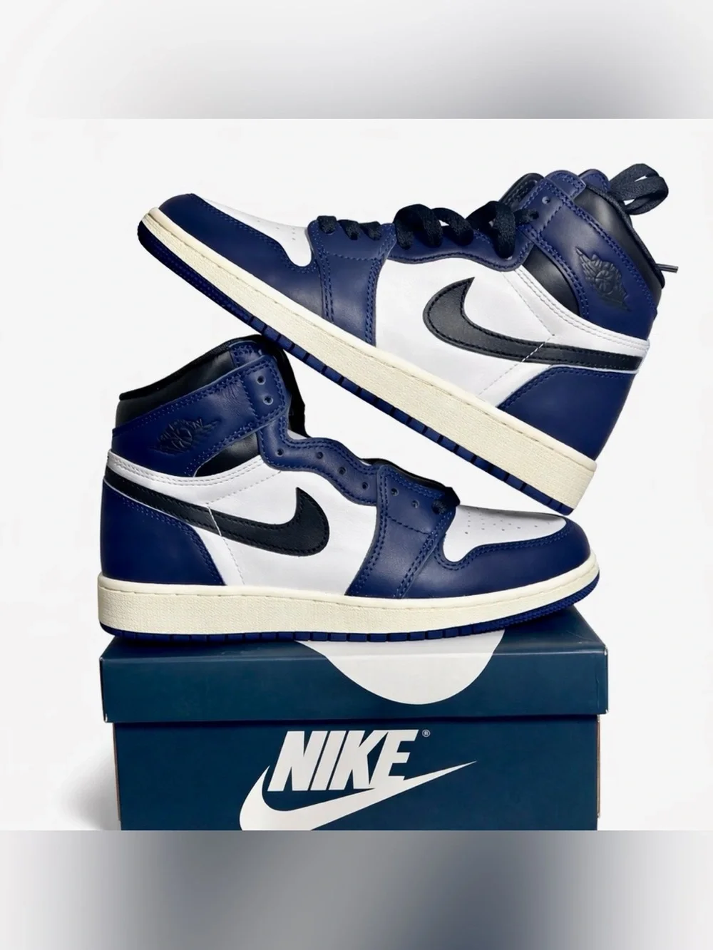 🆕 Nike Air Jordan 1 High OG Navy Black Off White new in box size 7.5 Men